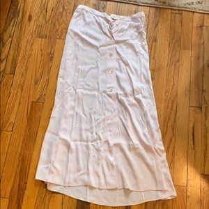 Aritzia baby pink maxi skirt